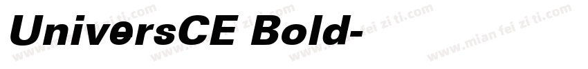 UniversCE Bold字体转换